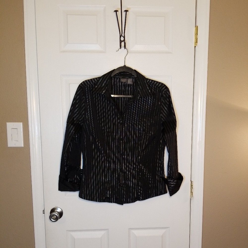 Copper Key, black and silver striped house, Sz L